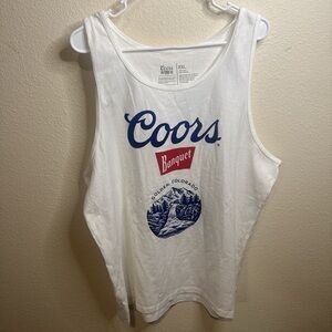Coors White and Blue Graphic Tanktop XXL